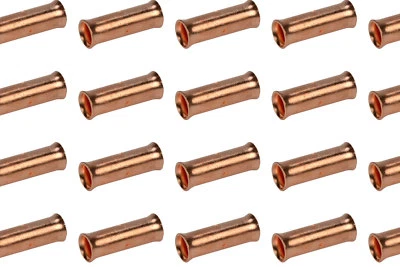 2 AWG TEMCo Butt Splice Connector Bare Copper Uninsulated Gauge. 50 Pack - Image 1 of 4