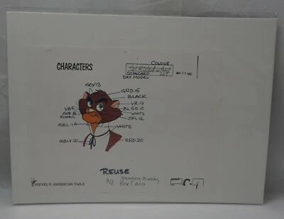 Fievel's American Tails modelo de estúdio original cópia de carro R Waul sem chapéu #18 - Imagem 1 de 3