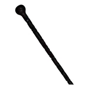 Small Walking Stick Wooden Walk Dog's Protection Self Hiking Hand Carved Cane - Picture 1 of 8