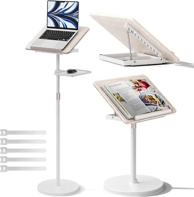 2 in 1 Adjustable Book Stand - Dual-Use Floor and Desktop Book Holder Stand - Image 1 of 4
