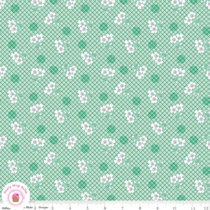 Riley Blake BASIN FEEDSACKS 12281M Mint Green Quilt Fabric 30's Reproduction - Picture 1 of 4