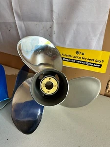 10 3/8 x 14 Stainless Boat Propeller For Mercury 25-70HP 13Tooth RH 48-816704A46 - Picture 1 of 6