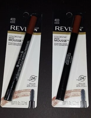 Lote de 2 mousse para cejas REVLON Colorstay AUBURN #403 ~ ¡Hasta 24 horas de uso! Foto 1 de 4