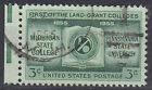 USA Briefmarke gestempelt 3c Colleges Michigan Pennsylvania Rundstempel / 4251