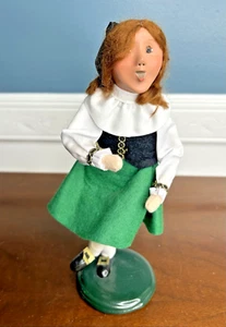 Byers Choice Caroler St Patrick's Day Irish Dancing Red Hair Girl 2007 SIGNED - Picture 1 of 7