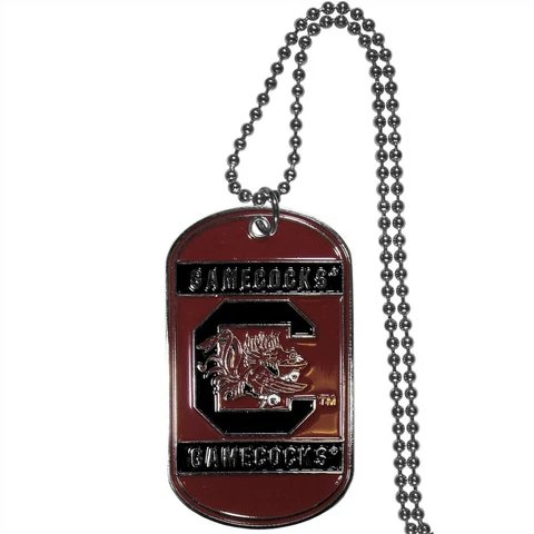South Carolina Gamecocks Dog Tag Necklace NCAA Fan Neck Ball Chain College Team Cover