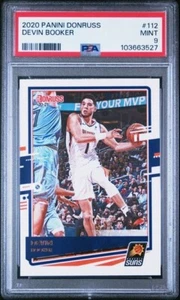 2020-21 Panini Donruss #112 Devin Booker Suns graded PSA 9 Mint Pop 2 - Picture 1 of 1