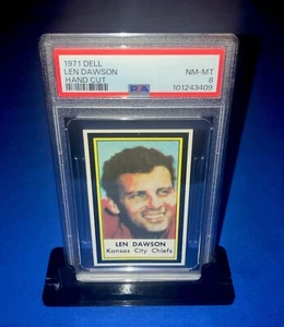 1971 Len Dawson PSA 8 Rare Vs 1963 Fleer RC Rookie Dell Vintage NFL Chiefs Card - Picture 1 of 2