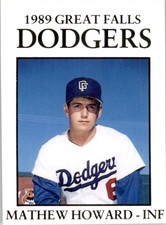 1989 Great Falls Dodgers Sports Pro #23 Mathew Howard