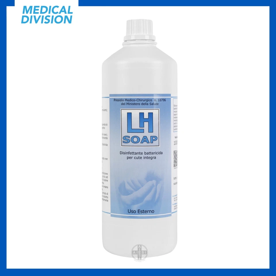 LOMBARDA H LH SOAP Sapone antisettico disinfettante per mani 1 litro - detergente liquido