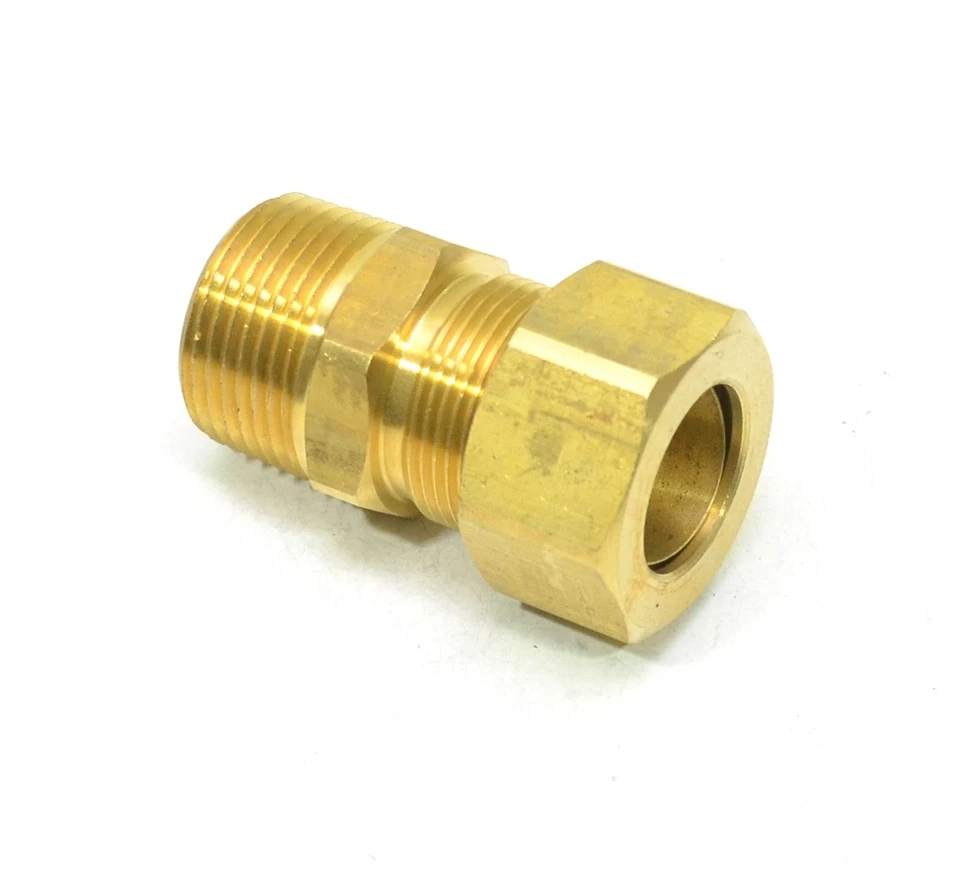 3/4 OD Compression Tube to 3/4 Male Npt Adapter Fitting Connector Water Oil Gas - Image 1 of 4