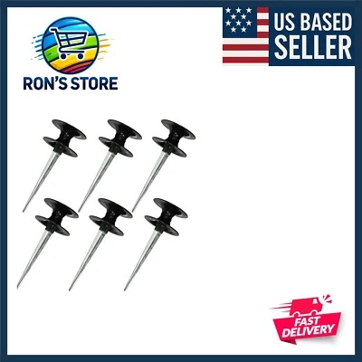 Zinc Coated Hose Guide Spike - Sturdy 6 Pack for Effortless Garden Maintenance Foto 1 de 2
