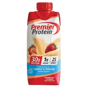 Premier Protein Shakes, Strawberries & Cream, 11 Fluid Ounce (Pack of 18) - Picture 1 of 1