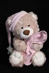 Toys R Us Bedtime Teddybär mit rosa Hut mit Lovie Plüschtier Puppe 2013 - Bild 1 von 3