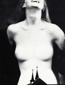 1967 Vintage SAM HASKINS Surreal Female Nude Church Bell Tower Photo Gravure Art - Picture 1 of 1
