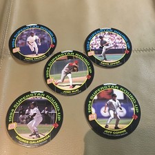 1994 OSCAR MAYER SUPERSTAR ROUND UP 5 BASEBALL CARD DISCS