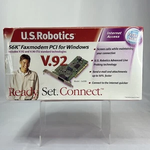 US Robotics 56k Faxmodem PCI For Windows (V.92) Model: USR5699B*NEW SEAL IN BOX! - Picture 1 of 6