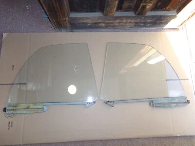 1963 Plymouth Valiant V200 2D Quarter Glass Windows Pair OEM - Image 1 of 3