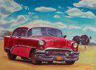 ANCIENNE VOITURE Auto Cuba art original peinture huile sur toile YOANDRIS PEREZ BATISTA