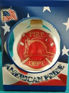 American Pride Fire Department Christmas Ornament by Krebs In Germany 3.25" New - Picture 1 of 4