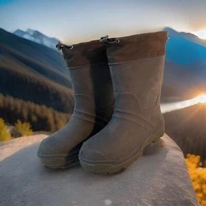 Jugend Pull-On Winter Pac Stiefel Gr. 2Y - Navy/Schwarz Gummizug Kordelzug NEU Innenfutter - Bild 1 von 19