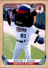 2016 Buffalo Bisons Choice #30 Buster T. Bison MASCOT - NM Baseball Card