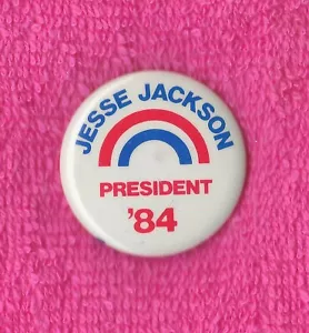 1984 Jesse Jackson 1-1/4" / (D) Presidential Hopeful Campaign Button (Pin 01) - Bild 1 von 2