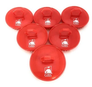 G.B.S Shampoo Scalp Massage Brush - Red Scalp Brush Pack of 6 - Picture 1 of 4