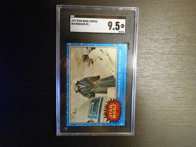 1977 STAR WARS (Blue) 22 Rescued By Ben Kenobi SGC 9.5 (PSA 10/APR $1,500) GEM💎 - Image 1 of 3