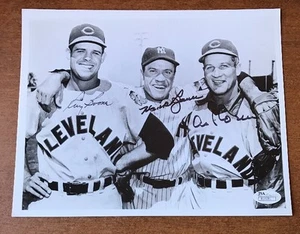 HANK BAUER  RAY BOONE AL ROSEN JSA  COA Autographed 8x10 B&W - Picture 1 of 5