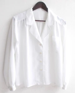 Damen Bluse Langarm weiß Gr. 40 v. Fordan - Picture 1 of 2