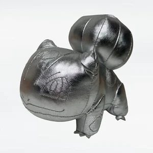 Pokemon Bulbasaur Silver Metallic Metal 7" Plush Figure Pokemon 25th Anniversary - Picture 1 of 11