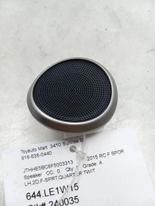 2015 LEXUS RC350 3.5L DRIVER SIDE REAR QUARTER MOUNTED TWEETER  - Picture 1 of 12