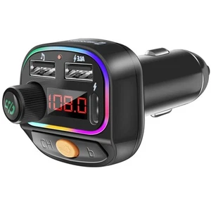 Swissten Transmetteur FM Bluetooth 5.3 Charge rapide 15.5W RGB et lecture MP3 - Zdjęcie 1 z 5