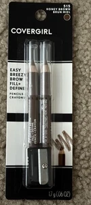 Covergirl Easy Breezy Riempimento Sopracciglia + Definisci Matita Pastelli Marrone Miele 515 Nuovo - Foto 1 di 8