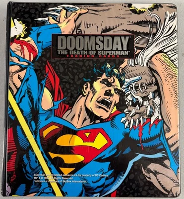 1992-93 SkyBox The Death and Return of Superman Complete Sets W/ Inserts, Binder - Image 1 of 4