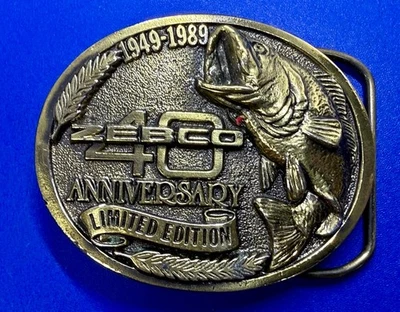 40 Aniversario de Zebco Edición Limitada The Great American Belt Hebilla Foto 1 de 4