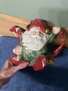 Vintage Fitz And Floyd Old World Christmas Elves Teekanne 1989.40oz. Keine Chips. - Bild 1 von 16