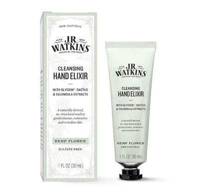 J.R. Watkins Hand Elixir, No Rinse Hand Wash, 1 Oz - Imagem 1 de 4