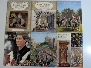 1960's British Tourism Pictorial History Book Lot of 6 Windsor Castle Charles - Bild 1 von 21