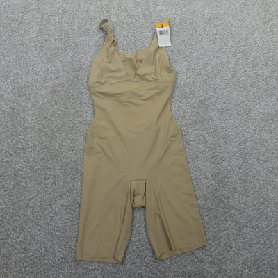 Maidenform Body Shaper Womens Small Beige Open Bust Long Leg Shapewear 2556 - Image 1 of 4