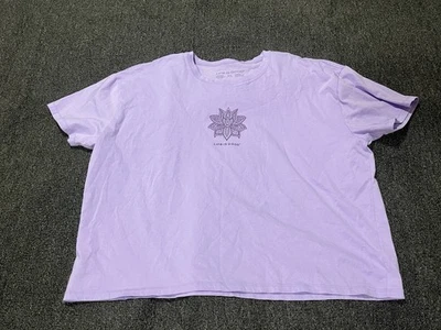 Mandala Life is Good púrpura manga corta talla XL para mujer Foto 1 de 4