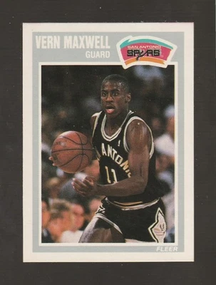 1989-90 Fleer #144 Vernon Maxwell RC, Houston Rockets - Image 1 of 2
