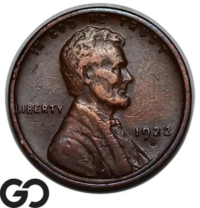 Centavo de trigo Lincoln 1922-D, fecha más dura como nuevo - Imagen 1 de 3