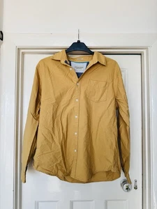 Racing Green Men's Long Sleeve Shirt Mustard Yellow Size L - Picture 1 of 4