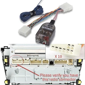 For Toyota Add Amplifier Radio Stereo Subwoofer Harness Plug & Play Wire Adapter - Picture 1 of 13