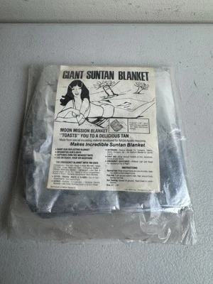 Manta de Bronceado DE COLECCIÓN Original GIANT SUNTAN MOON MISSION Talla NASA Research Foto 1 de 3
