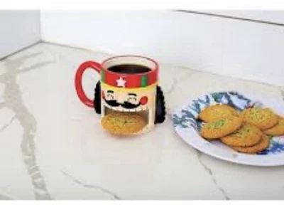 BigMouth Inc. Cascanueces Comer Galletas Soporte Taza de Café 10oz Navidad Vacaciones Foto 1 de 4