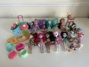 Large Enchantimals Bundle Inc 11 Dolls 12 Pets Animals Plus Accessories Job Lot - Picture 1 of 14