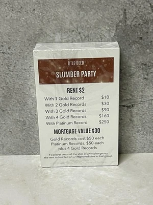 Britney Spears Monopoly 2022 - Escritura de repuesto y cartas de juego (selladas) Foto 1 de 2